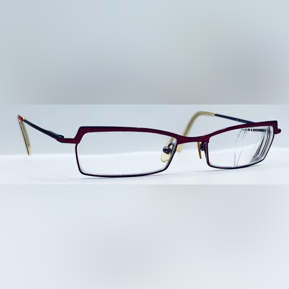 Bellagio B321 Red Rectangular Sunglasses Frames Only